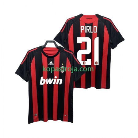Billiga Fotbollströjor AC Milan RIRLO 21 2008 2009 Retro Hemma tröja Kortärmad